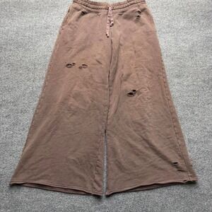 Aerie women's baggy sweat pants size medium brown